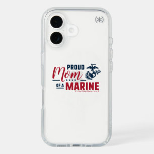 Proud Mom of a Marine - Color iPhone 16 Case