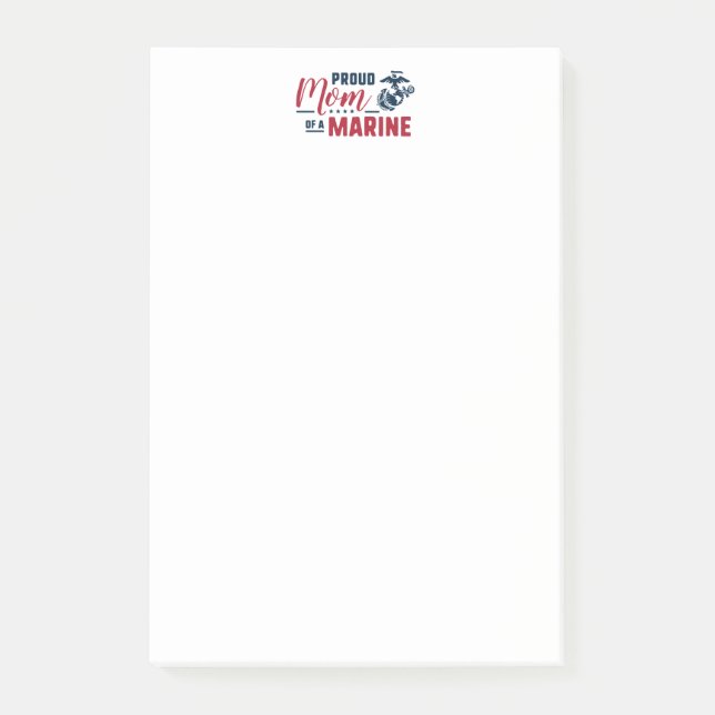 Proud Mom of a Marine Post-it Notes (Front)