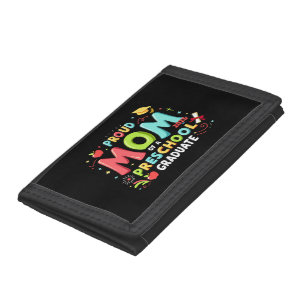 Proud Mom Of A Preschool Graduate Tri-fold Wallet