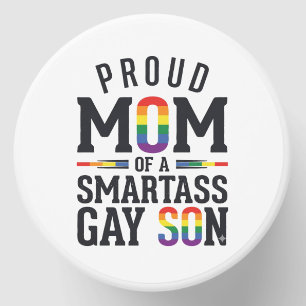 Proud Mom of a Smartass Gay Son Vintage Shirt Desi Mini Candle Favors