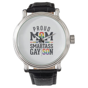Proud Mom of a Smartass Gay Son Vintage Shirt Desi Watch