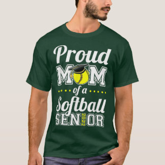 Proud Mom Of A Softball Senior 2022 T-Shirt