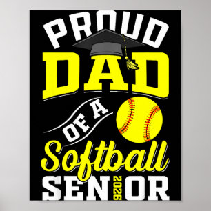 Proud mom of a softball senior class of 2026 poster