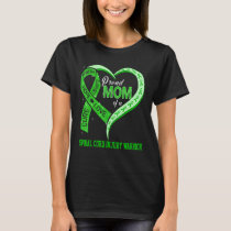 Proud Mom Of A Spinal Cord Injury Warrior Ribbon H T-Shirt