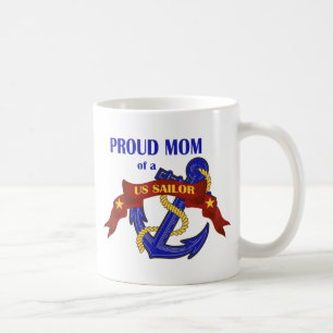 Proud Mom of a US Sailor Coffee Mug