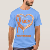 Proud Mom Of An ADHD Warrior Ribbon Heart