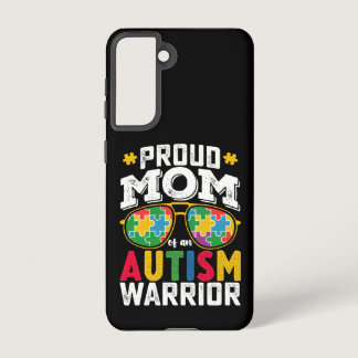 Proud Mom Of An Autism Warrior Family Samsung Galaxy S21 Case
