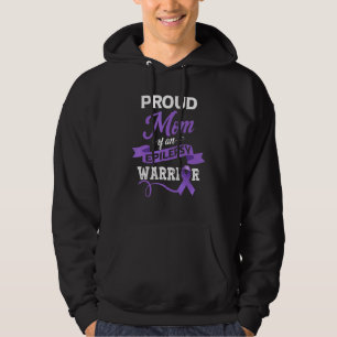 Proud Mom Of An Epilepsy Warrior Epilepsy Awarenes Hoodie