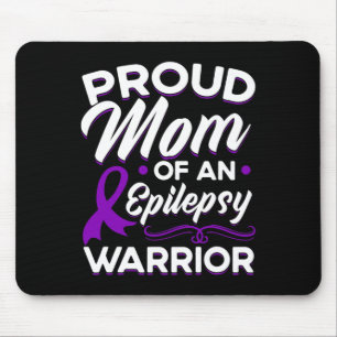 Proud Mom Of An Epilepsy Warrior Epilepsy Awarenes Mouse Pad