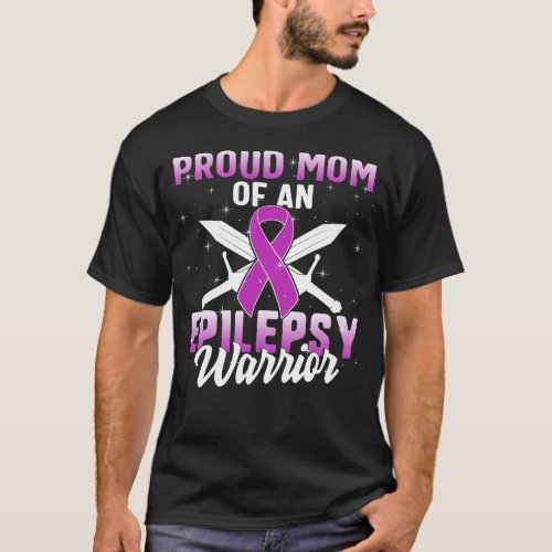 Proud Mom Of An Epilepsy Warrior Epilepsy T_Shirt