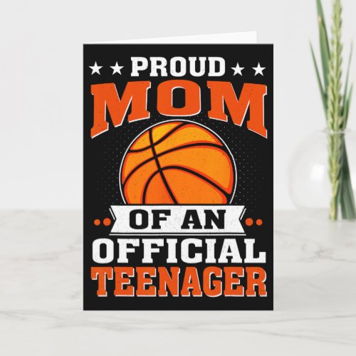 Proud Mom Of An Official Teenager 13th Birthday Sk