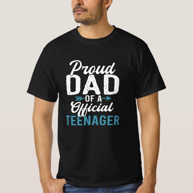  Proud Mom Of An Official Teenager - 13th Birthday T-Shirt (Front)