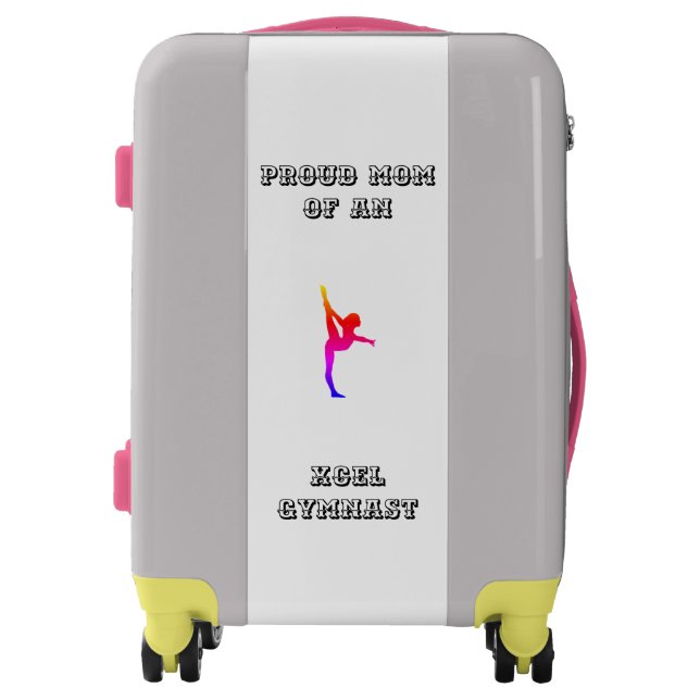 PROUD MOM OF AN XCEL GYMNAST LUGGAGE (Front)