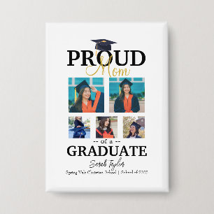 Proud mom of graduate 2025 button