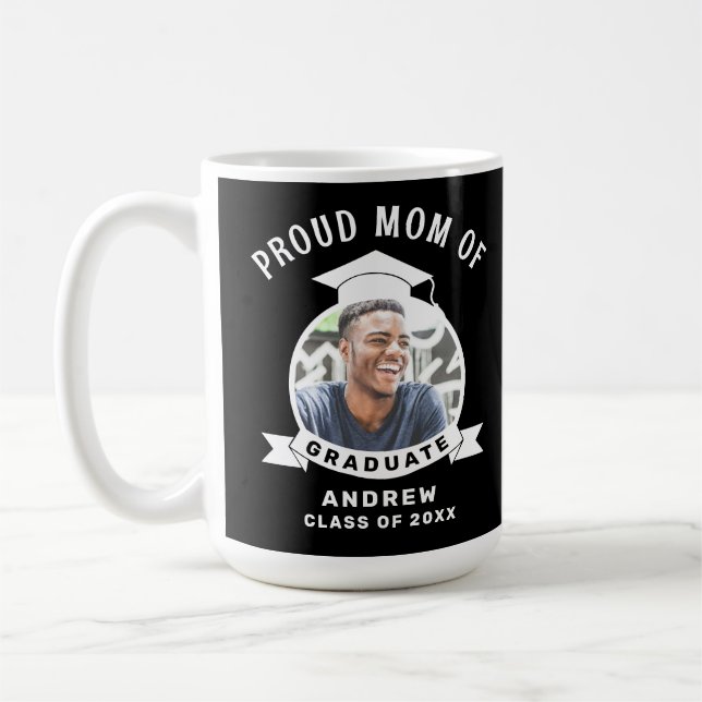 Proud Mom of Graduate Coffee Mug (Left)