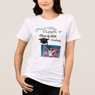Proud Mom of Graduate Personalized Photo T-Shirts