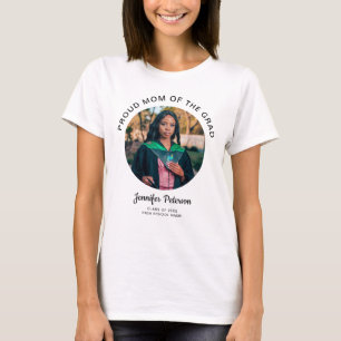 Proud Mom of the Grad Photo Graduation T-Shirt