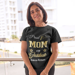 Proud Mom of the Graduate Name Graduation Tri-Blend Shirt