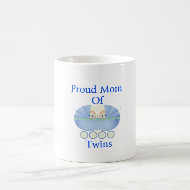 Proud mom of twin boys, coffee mug! coffee mug (Center)
