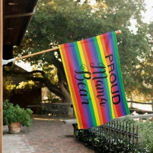 Proud Mom Rainbow Flag