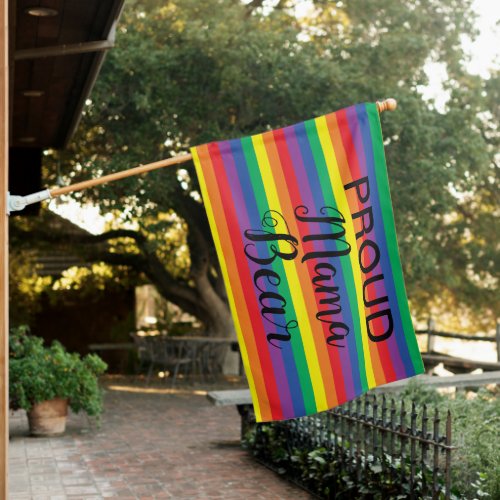 Proud Mom Rainbow Flag