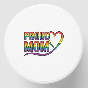 Proud Mom Rainbow Heart Vintage Engraving Design_1 Mini Candle Favors