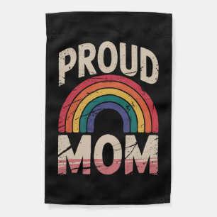 Proud Mom Rainbow LGBTQ Gay Pride Ally Garden Flag