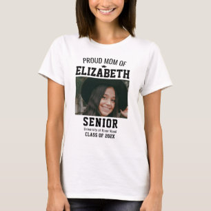 Proud Mom Senior Year Graduate Parent Custom T-Shirt