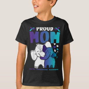 Proud Mom Suicide Prevention Awareness Warrior Mam T-Shirt