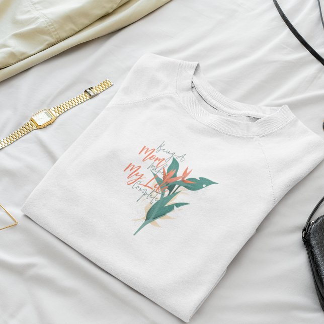 Proud Mom Sweatshirt (flower mom)