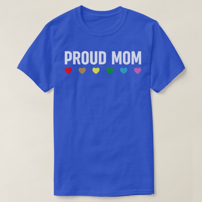 Proud Mom Transgender Pride Parade LGBTQ  T-Shirt (Design Front)