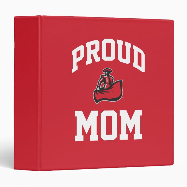 Proud Mom with Matador on Red Binder (Front/Spine)