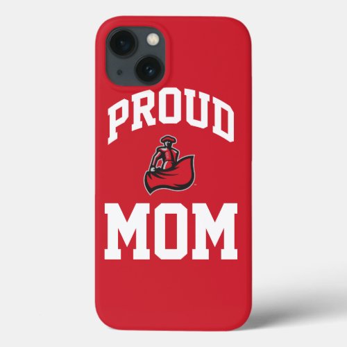 Proud Mom with Matador on Red iPhone 13 Case