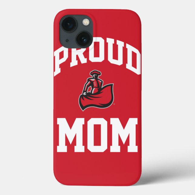 Proud Mom with Matador on Red Case-Mate iPhone Case (Back)