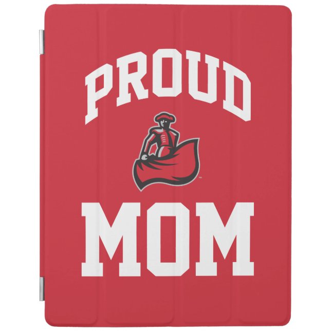 Proud Mom with Matador on Red iPad Smart Cover (Front)