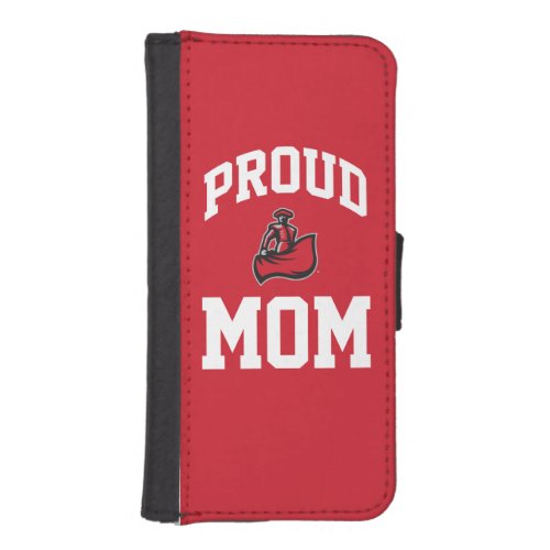 Proud Mom with Matador on Red iPhone SE55s Wallet Case