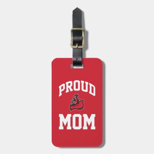 Proud Mom with Matador on Red Luggage Tag