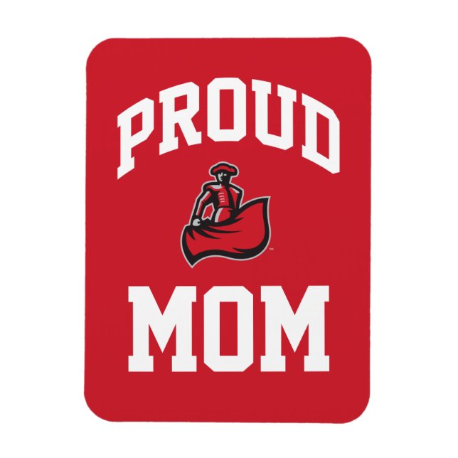 Proud Mom with Matador on Red Magnet (Vertical)