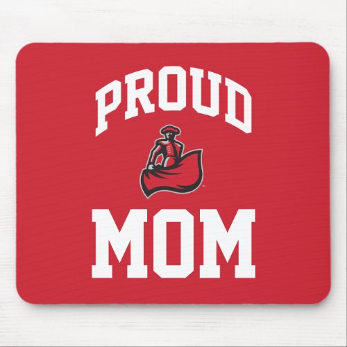 Proud Mom with Matador on Red Mouse Pad