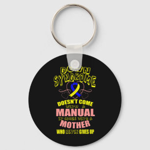 Proud Mom World Down Syndrome Day Women Kids  Keychain