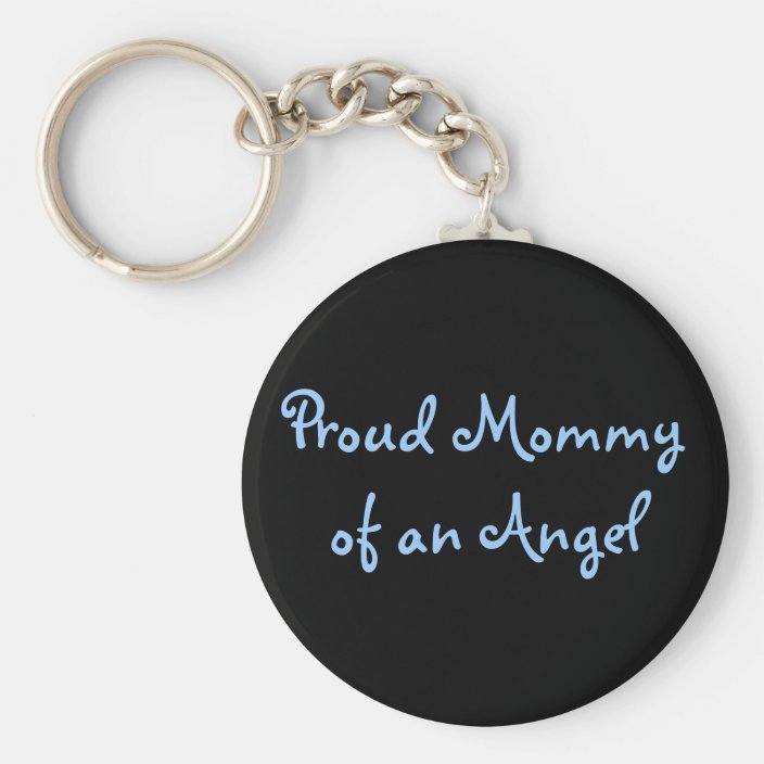 mommy of an angel keychain