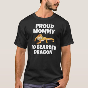 Proud Mommy To Bearded Dragon Reptile Keeper T-Shirt