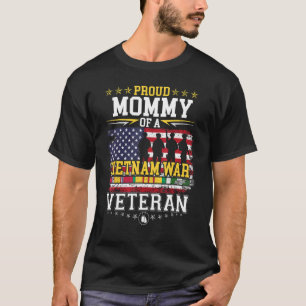 Proud Mommy Vietnam War Veteran Matching with Daug T-Shirt