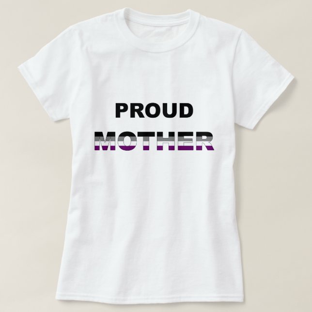 Proud Mother Ace LGBT T-Shirt (Design Front)