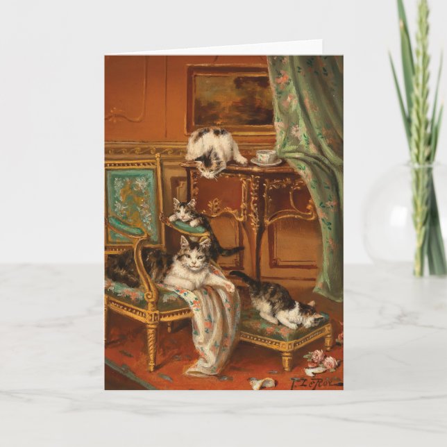 Proud Mother Cat | Jules Le Roy Card (Front)