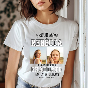 Proud Mother Class of 2025 Graduate Parent Custom T-Shirt