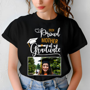 Proud Mother of a Graduate Photo Parent Custom T-Shirt