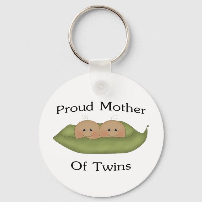 Proud Mother Of Twins Keychain (Front)