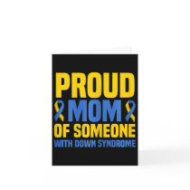 Proud Mother World Down Syndrome Mom Card