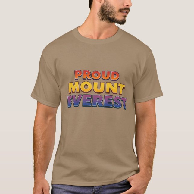 Proud Mount Everest T-Shirt (Front)
